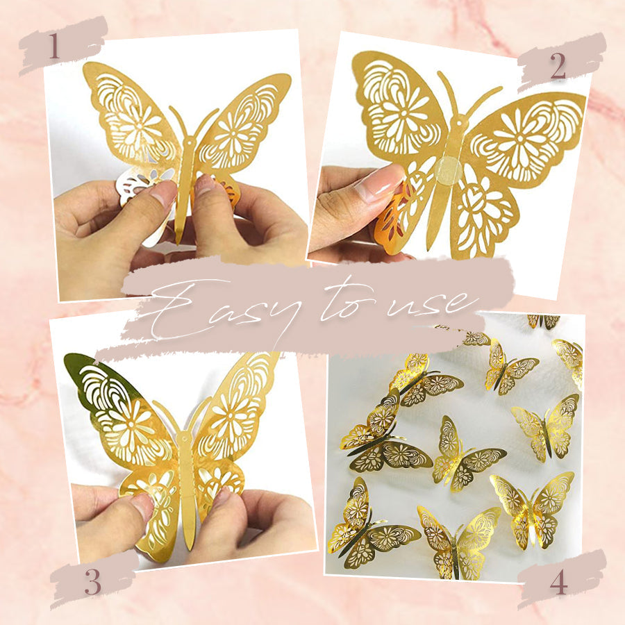 3D Butterfly Wall Decoration